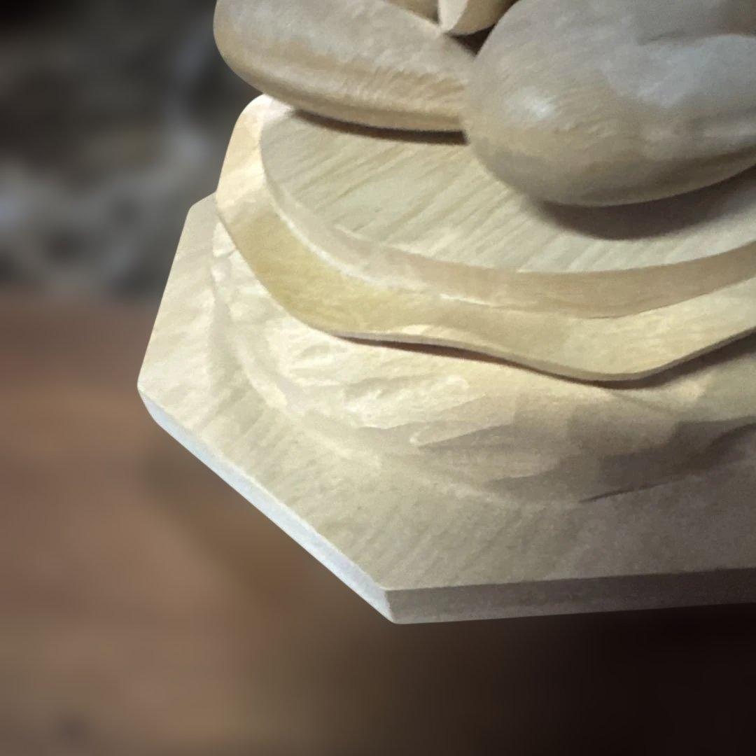 金運招来　木曽檜材　細密手彫り　裸弁財天様　ご利益　縁起物