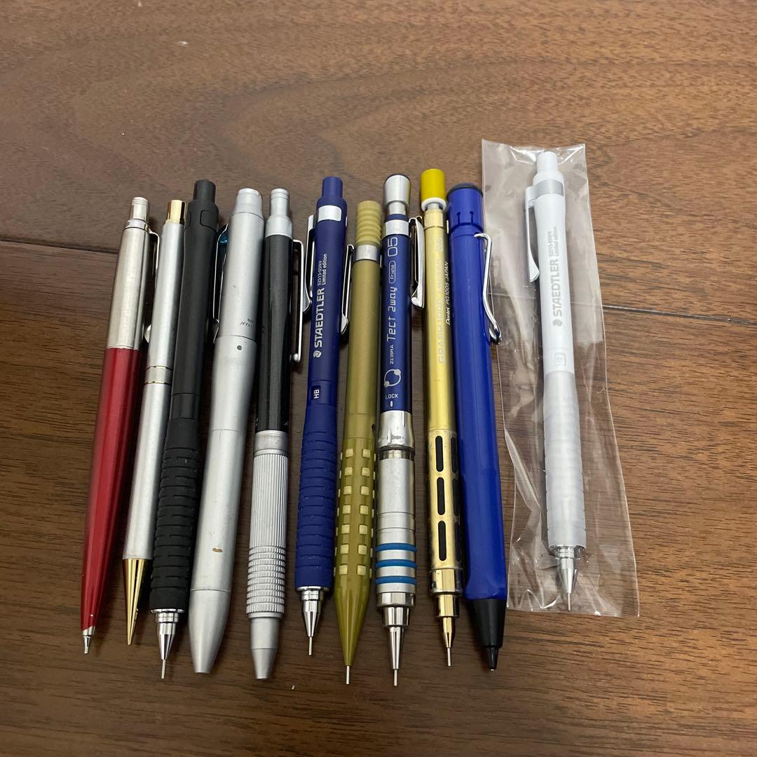 シャープペンシルセット 11本 中古 2枚目のものは比較的状態良