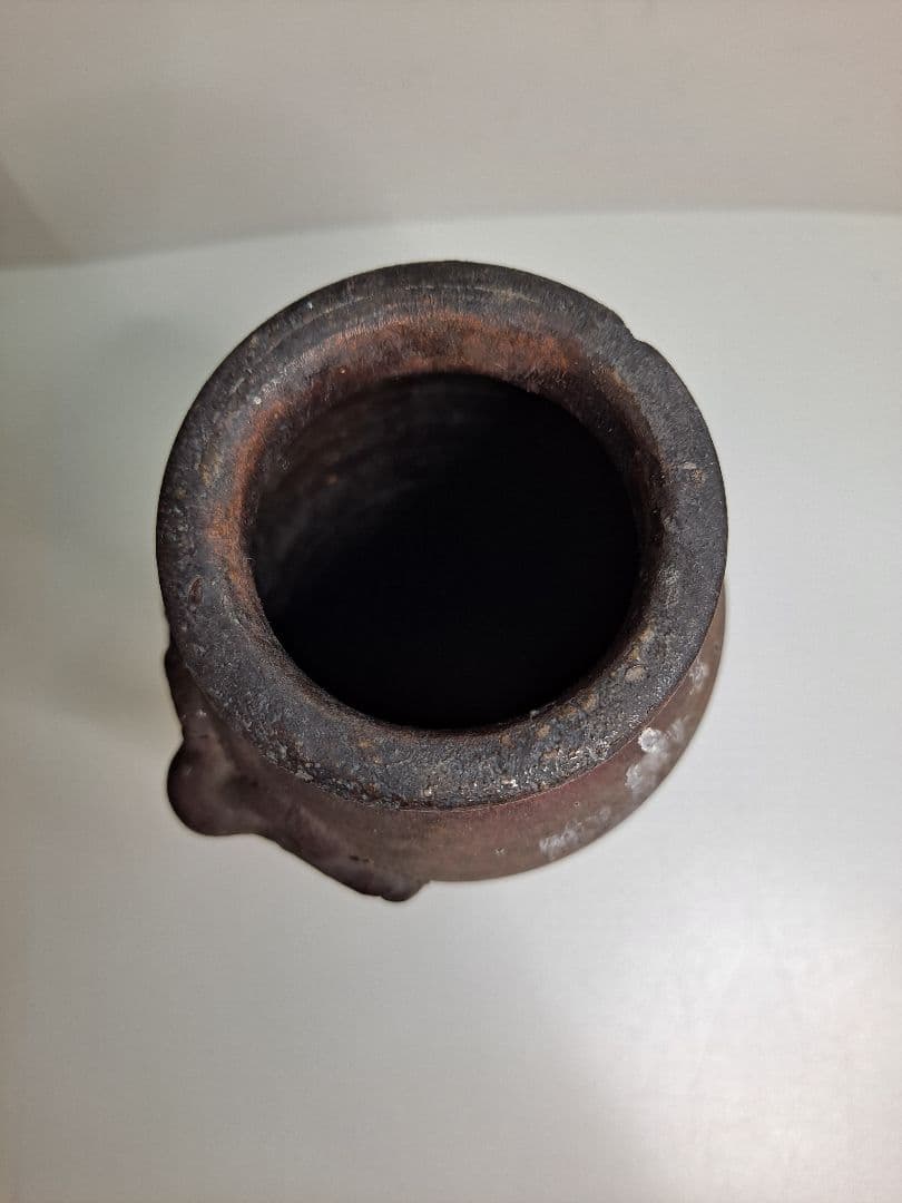 古備前 江戸幕末から明治 花瓶 置物 骨董 タコ型 時代物