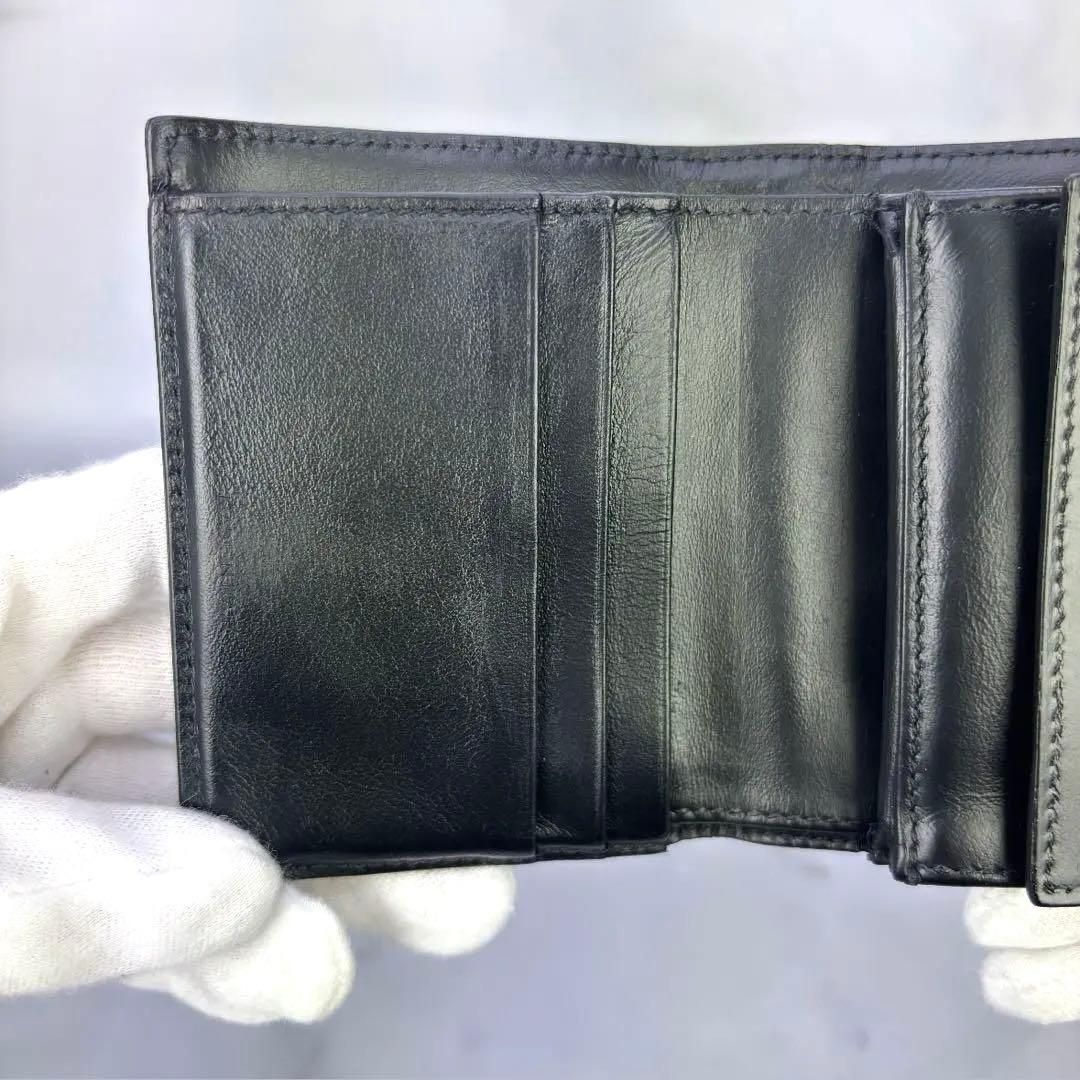 【極美品】 正規品✨ CELINE スモール フラップウォレット トリオンフ 黒