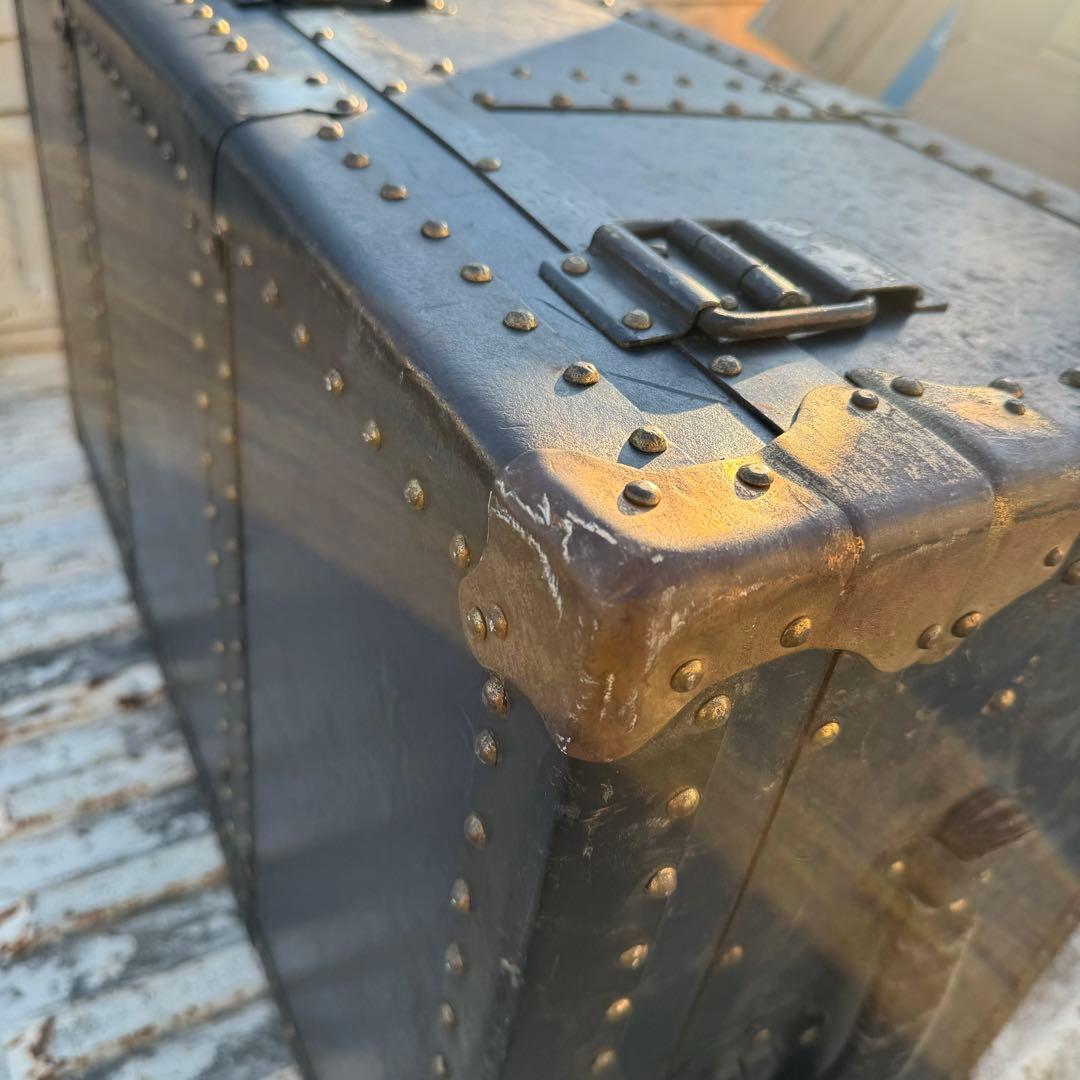 石川トランク製大型船舶トランク 海軍 戦前物？ヴィンテージ昭和レトロアンティーク