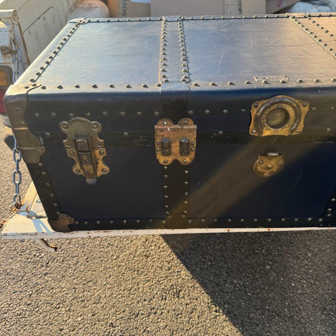 石川トランク製大型船舶トランク 海軍 戦前物？ヴィンテージ昭和レトロアンティーク