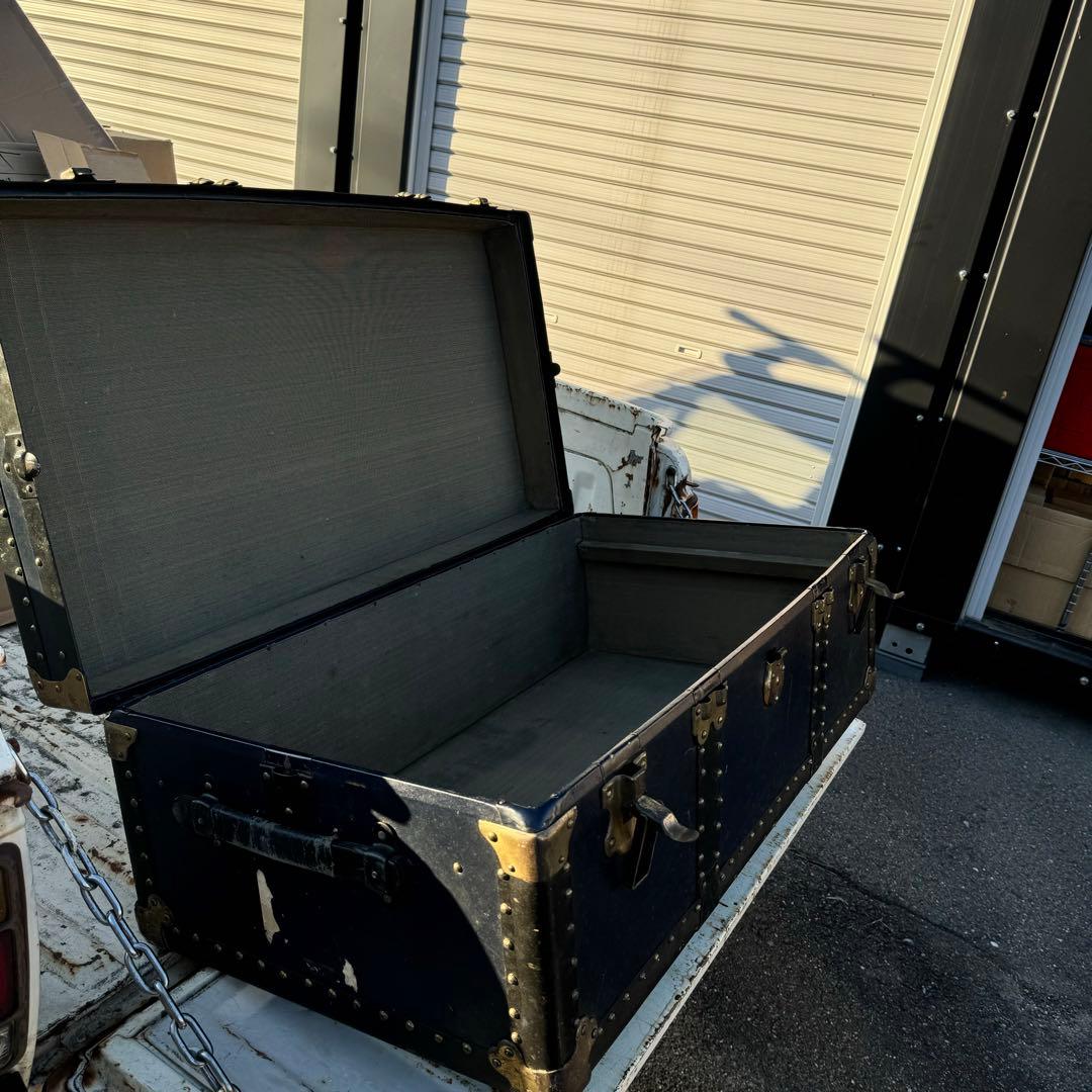 石川トランク製大型船舶トランク 海軍 戦前物？ヴィンテージ昭和レトロアンティーク