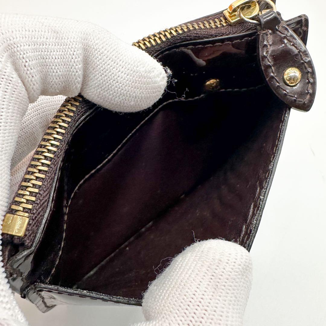 ルイヴィトン ポシェット クレ NM 新型 アマラント モノグラム キーホルダー