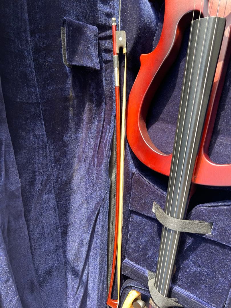 【弓・収納袋付き】エレクトリックチェロ サイレントチェロ 木製 梱包頼める便