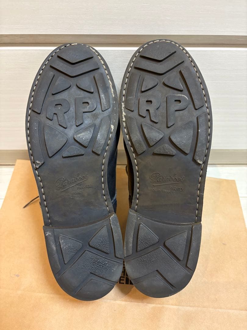 パラブーツ シャンボード ネイビー 8ハーフ ジャンク