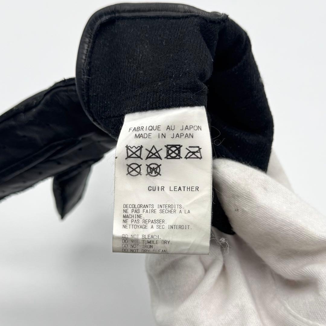 Yohji Yamamoto POUR HOMME レザーグローブ 手袋 ボタン