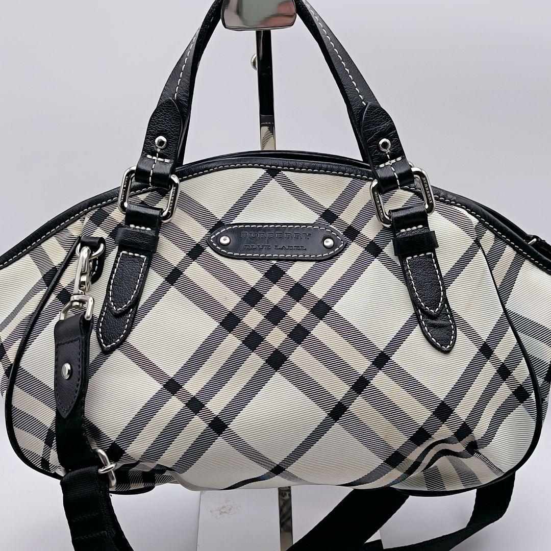 バーバリーブルーレーベル 2way ハンドバッグ ショルダーバッグ ノバチェック