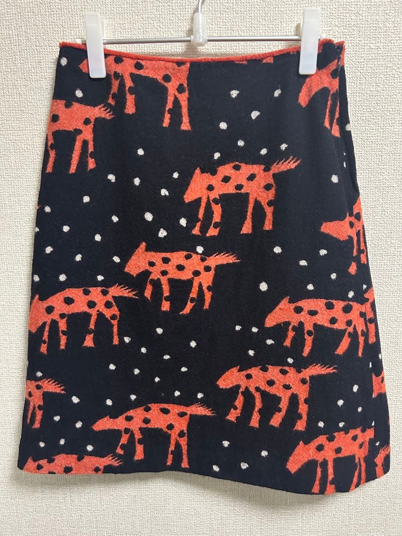 mina perhonen 動物柄 タイトスカート サイズ36