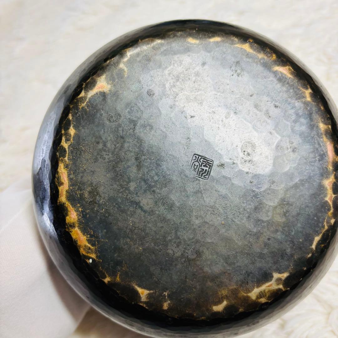 玉川堂　茶筒　建水　水差し　薬缶　鎚起銅器　茶器揃　玉虫　紫　燕三新潟県