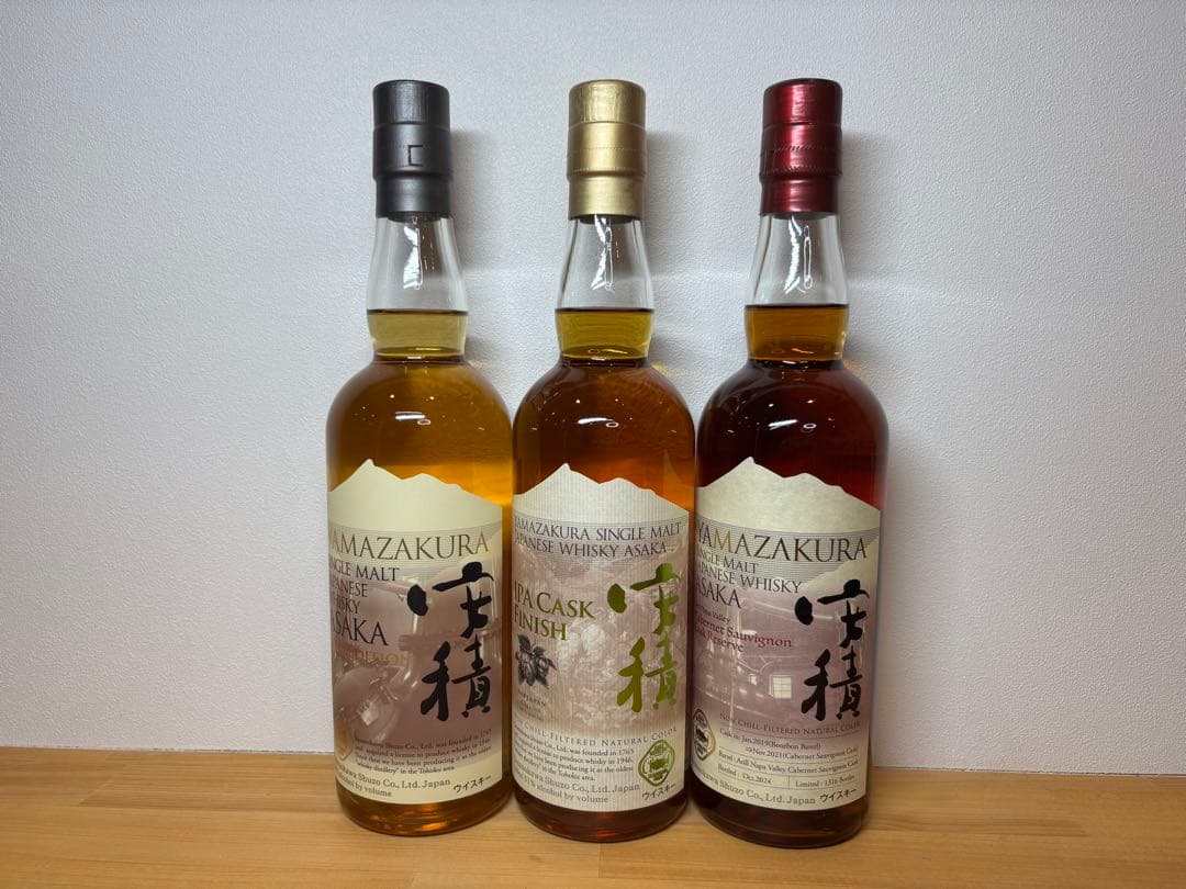 安積シングルモルトウイスキー ３本セット