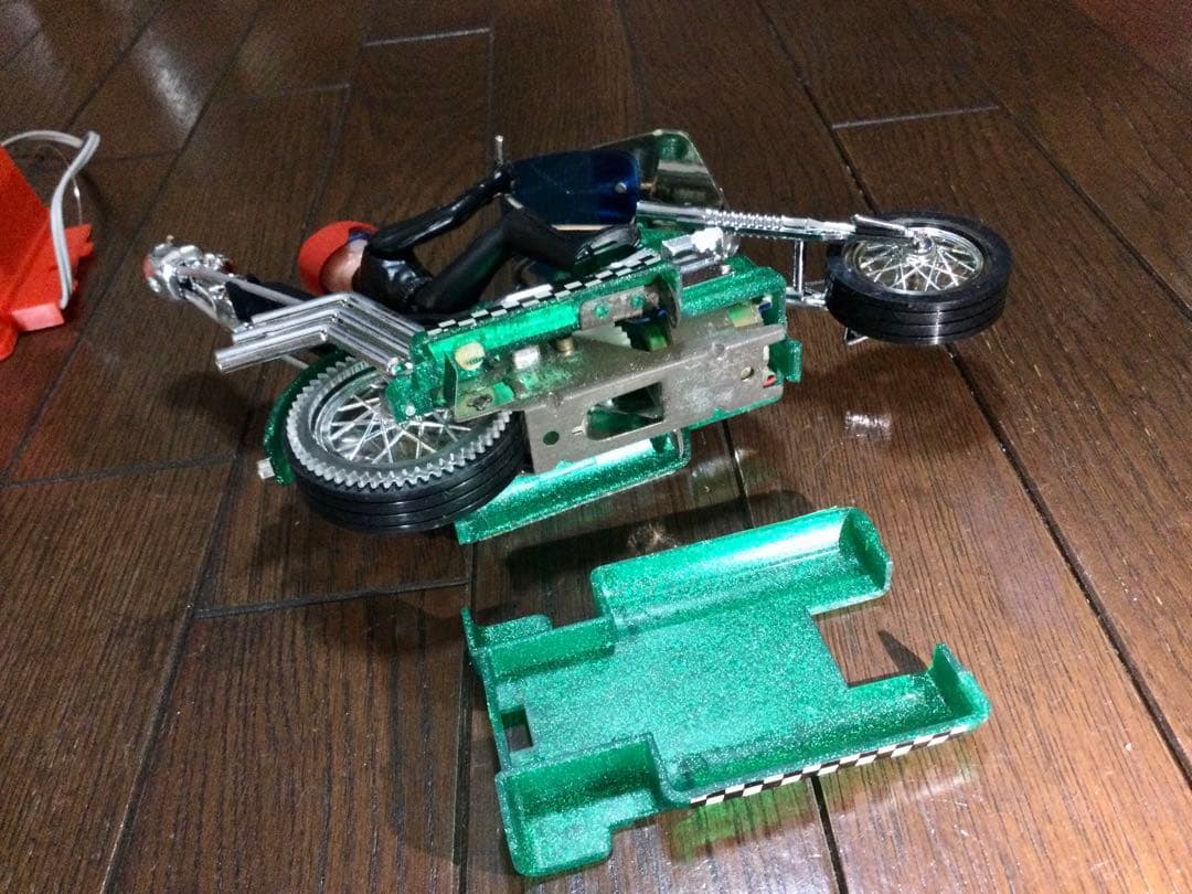 野村トーイ スクリーマンデモン スタントマシンセット 当時物 箱付き チョッパー