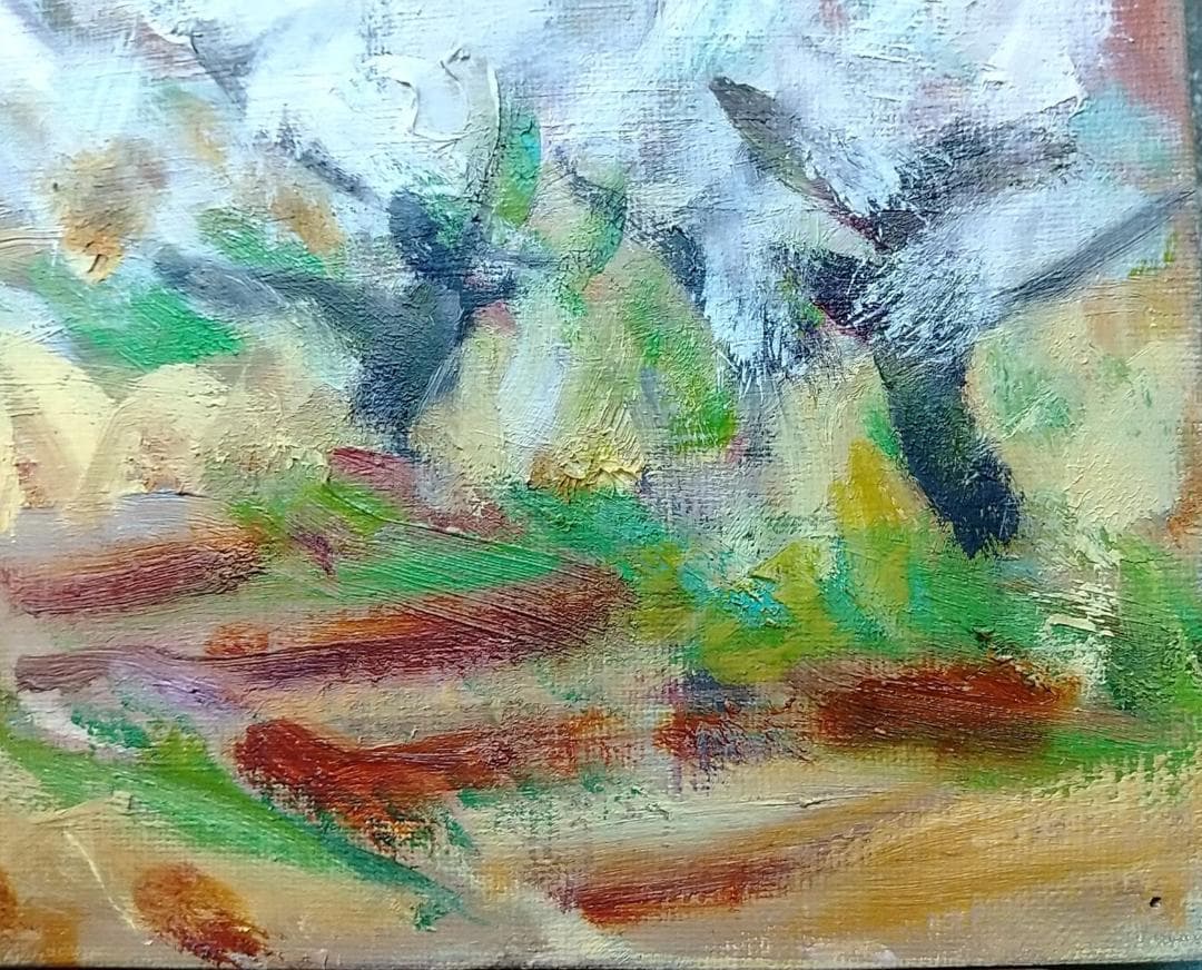 油絵「曽我梅林」 絵画  P8