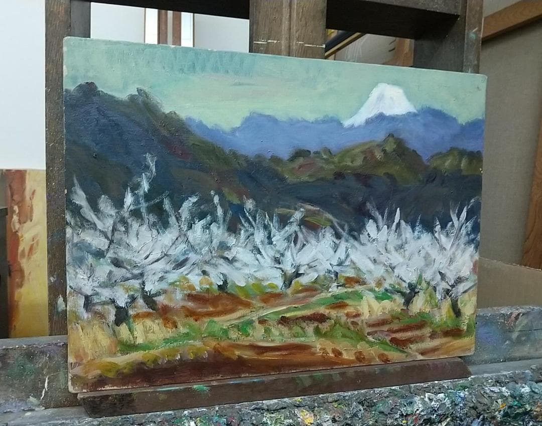 油絵「曽我梅林」 絵画  P8