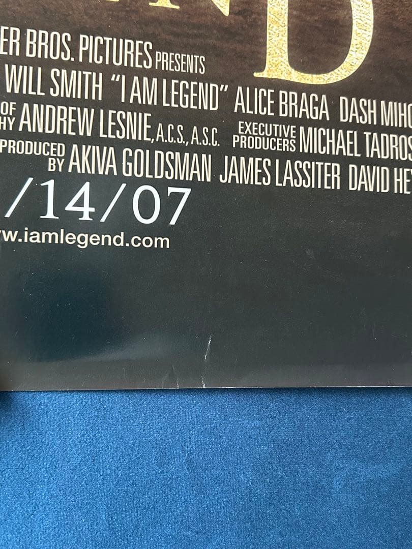 アイ・アム・レジェンド　USオリジナル映画ポスター