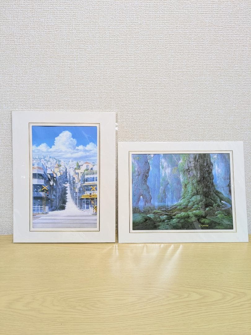 山本二三展 複製原画 もののけ姫 時をかける少女 2枚セット