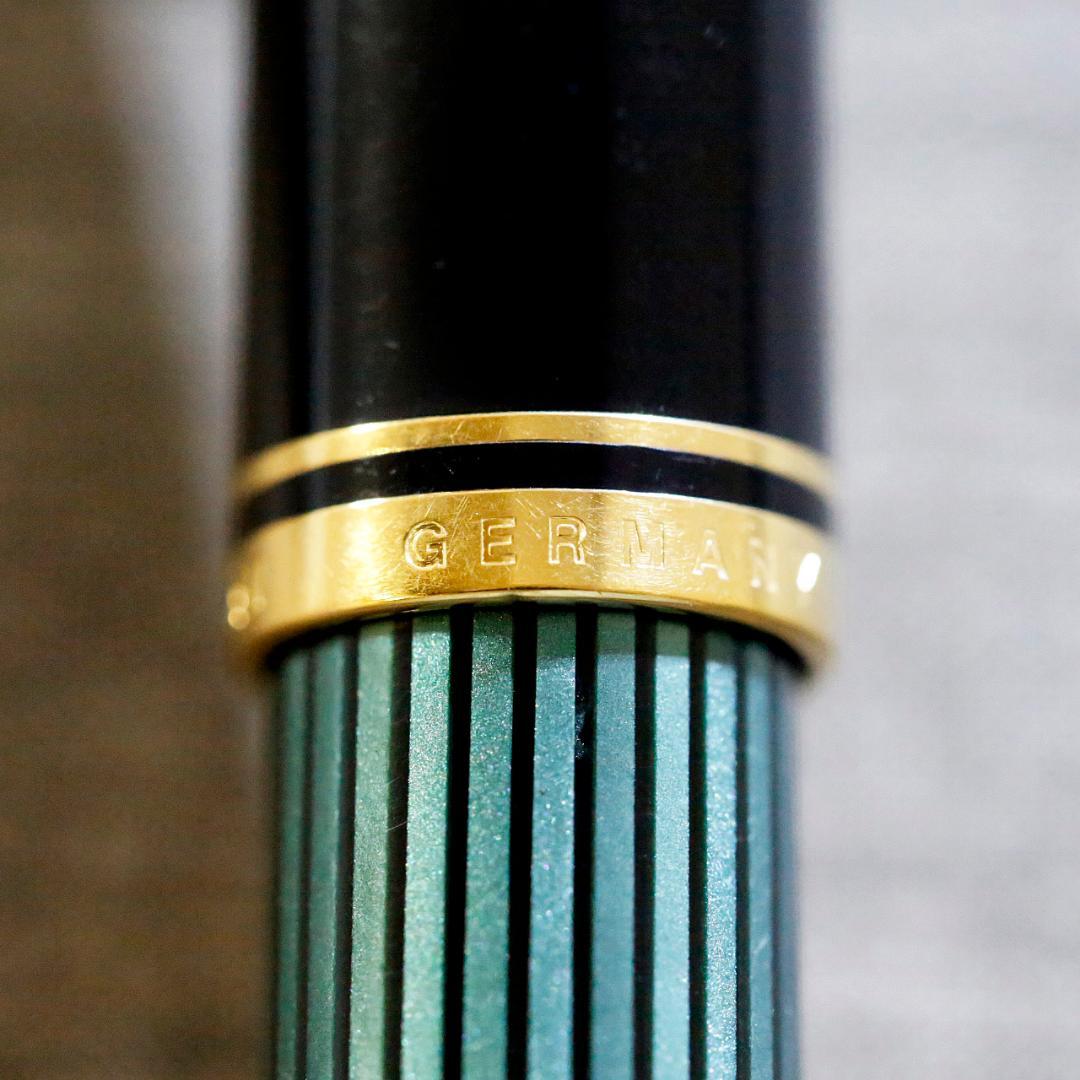 【送料込み】ペリカン ボールペン スーベレーン Ｒ４００ 緑縞