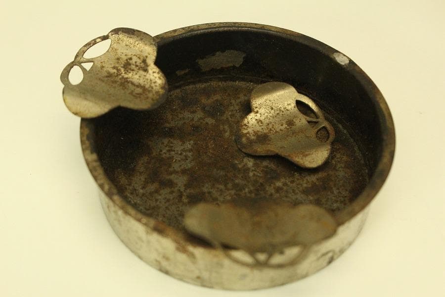 螺鈿蓋物 窓網代 花鳥蒔絵 四方 煙草具 二件(A742)