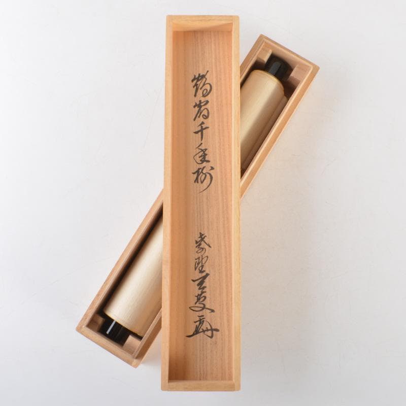 掛軸　前大徳　一行書　「鶴宿千年松」　共箱　C　6052A