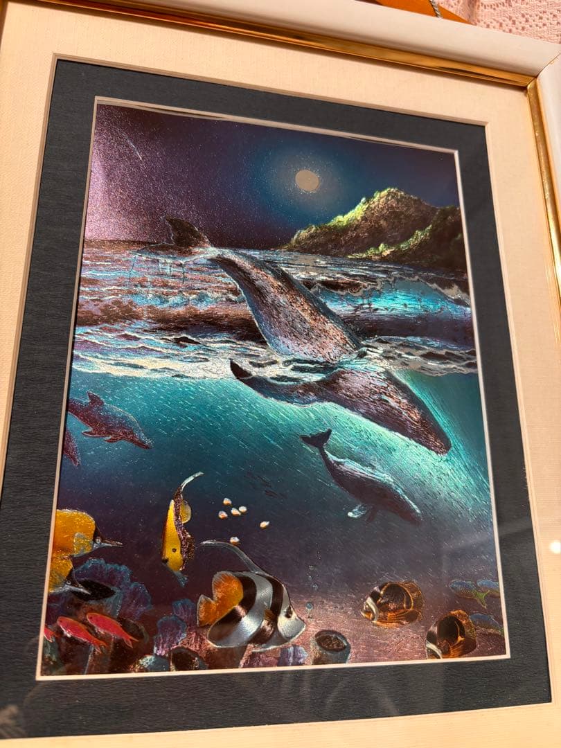 希少！ラッセン　絵　画　立体　複製画