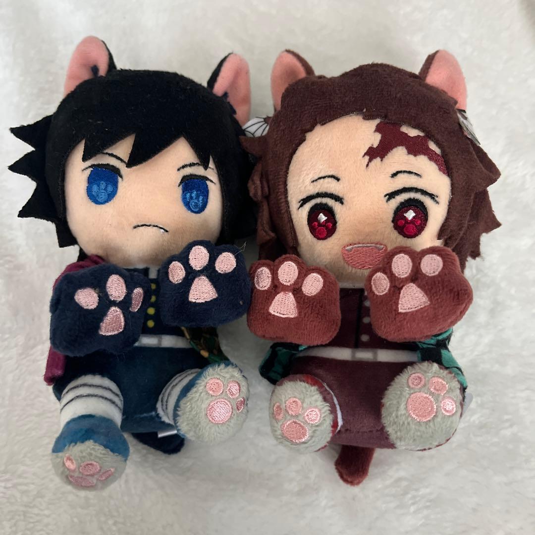 冨岡義勇　竈門炭治郎 にゃふぉるめ　ぬいぐるみ　鬼滅の刃