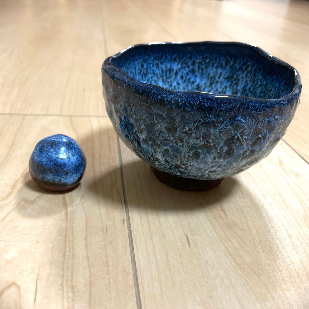 希少品 美品 萩焼？癒しの陶　茶碗　抹茶碗1-2