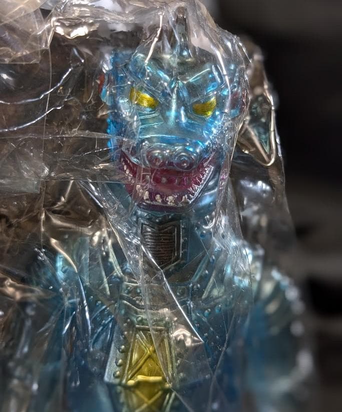 メカゴジラ「ゴジラ対メカゴジラ」（ブルマァク復刻）クリア成型ソフビフィギュア