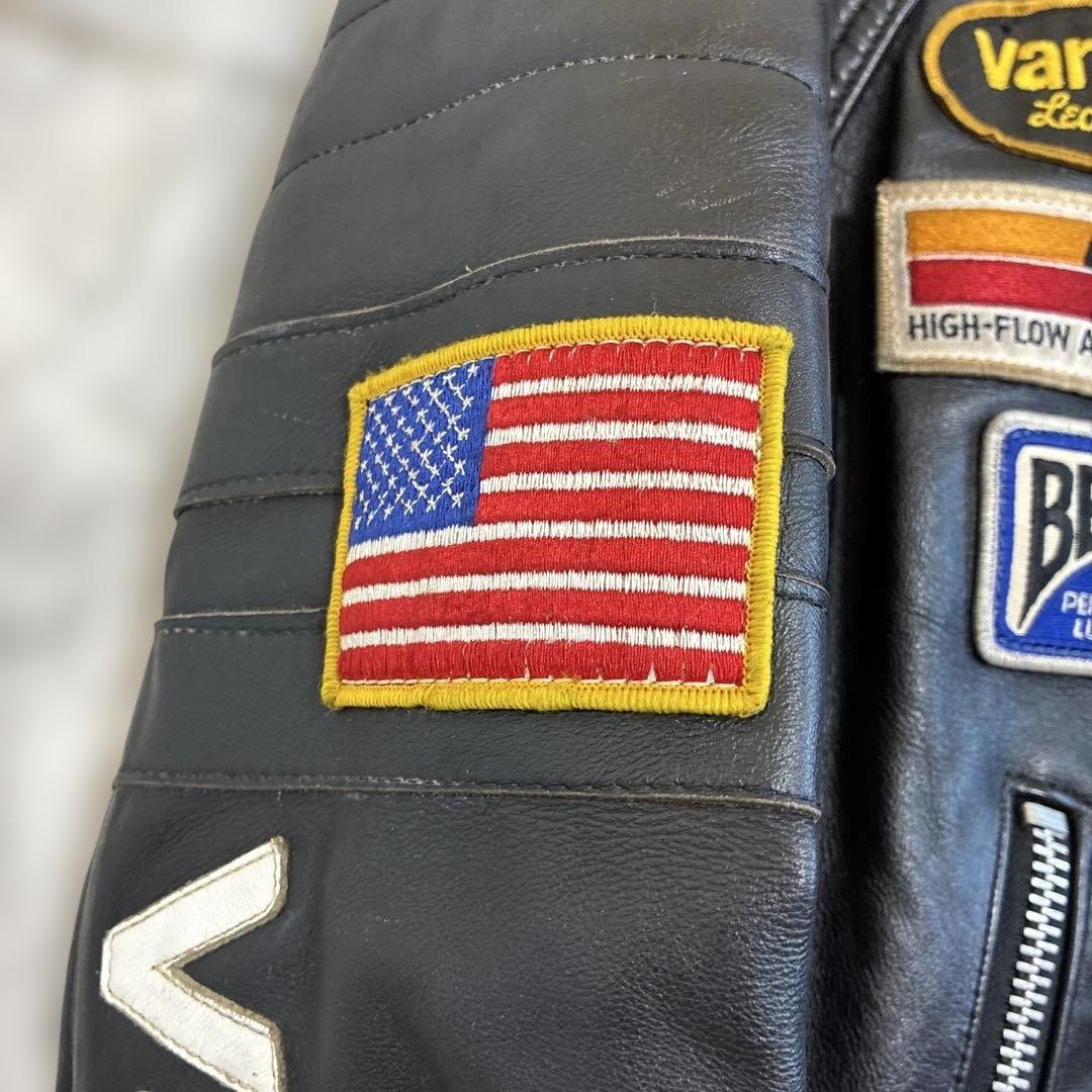 Vanson ライダースジャケット　TCジャケット サイズ36 ワッペン