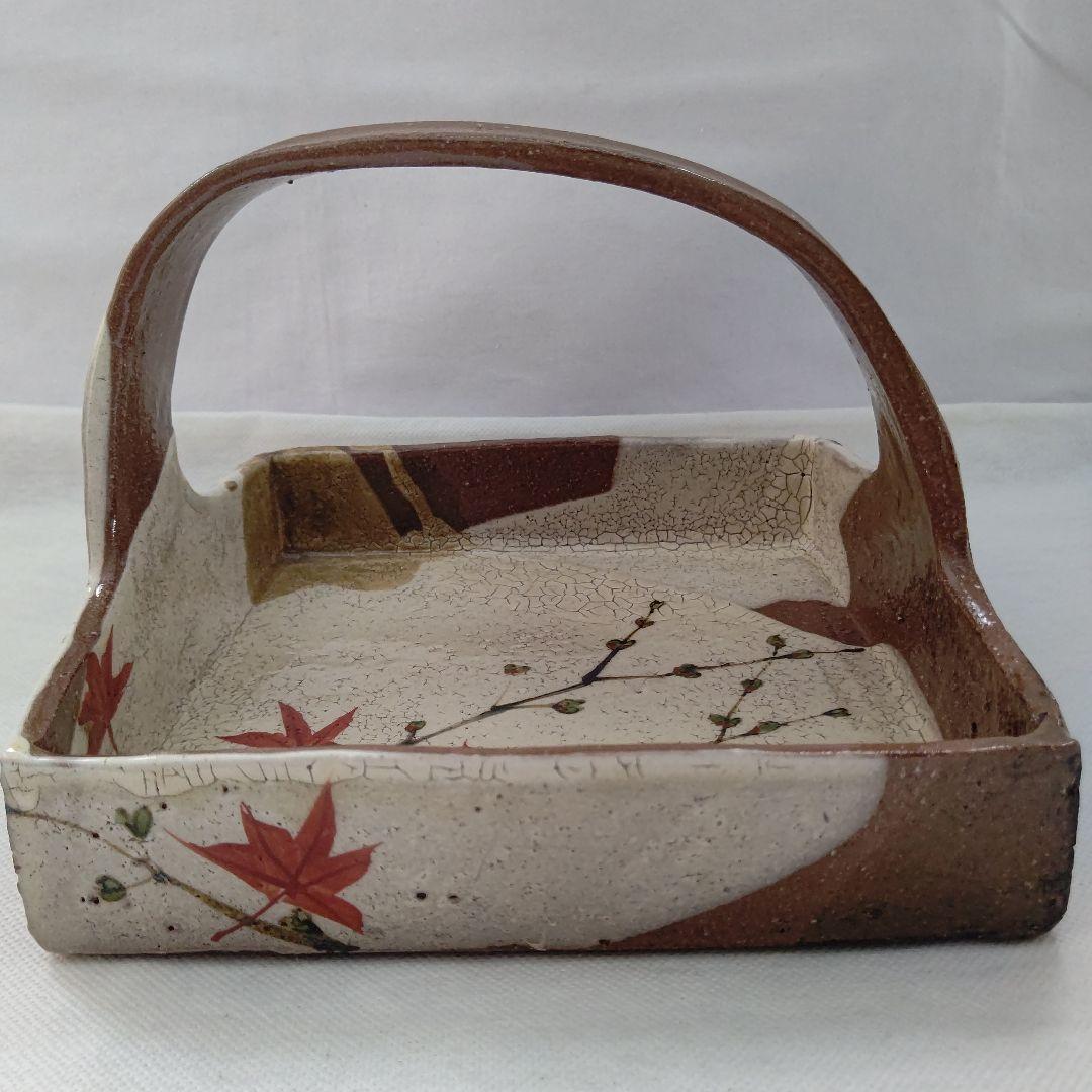 赤絵楓文 手鉢 吉川水城 茶道具