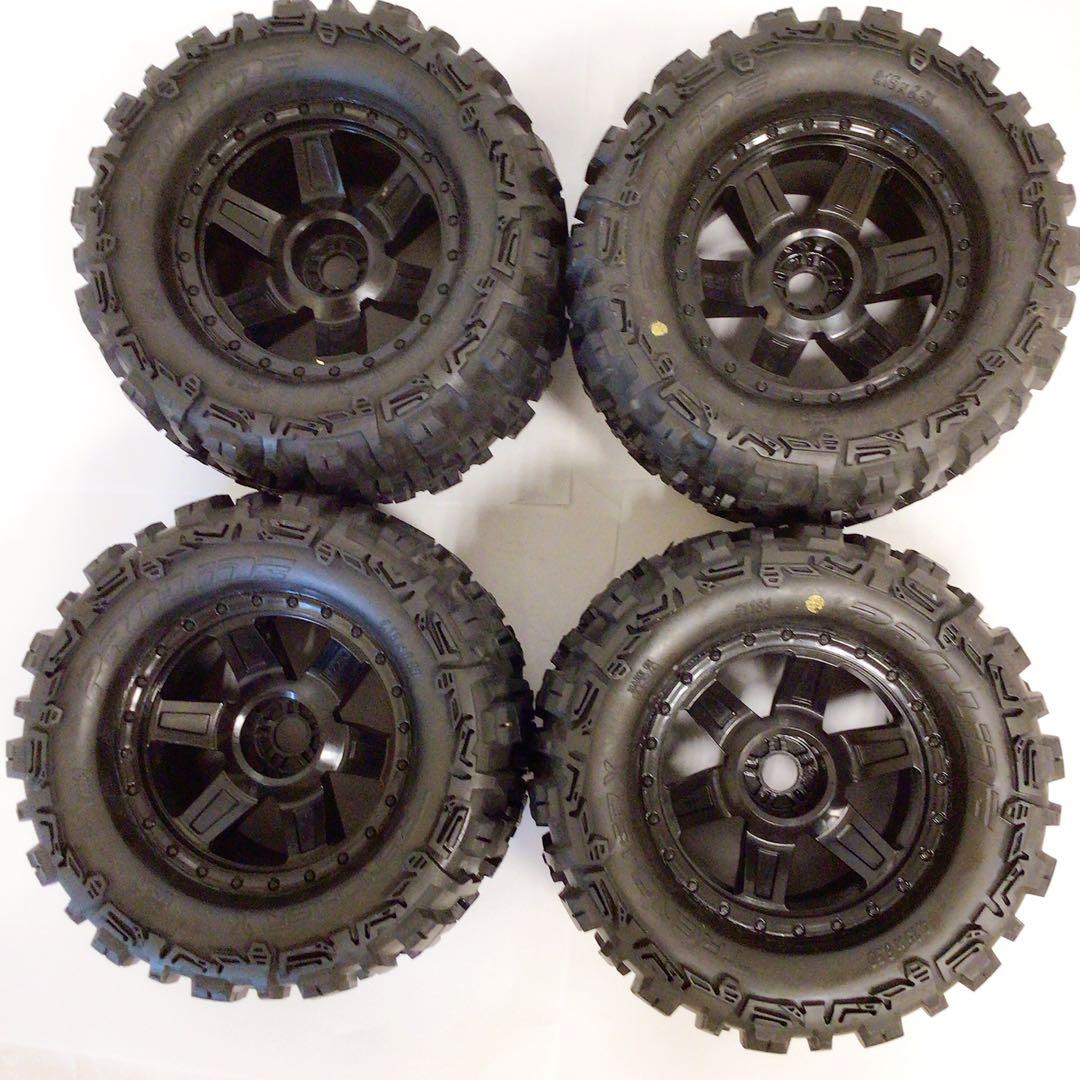 ④ラジコンタイヤ　TRENCHER X #1184 中古　４本セット