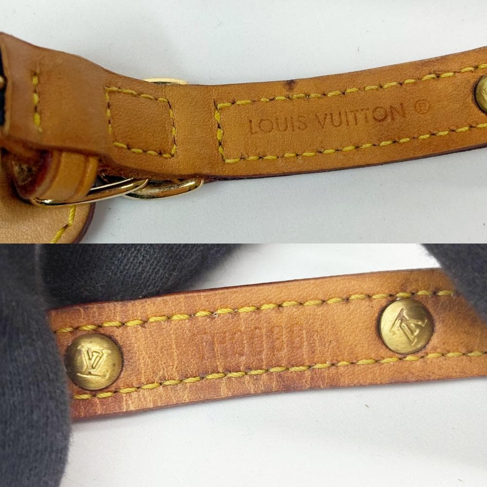 ルイヴィトン ペット首輪 モノグラム M58072 小型犬 猫 レザー