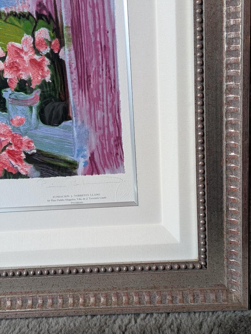 【希少】トレンツ・リャド　「黄昏の光」シルクスクリーン　HC８/10　非売品