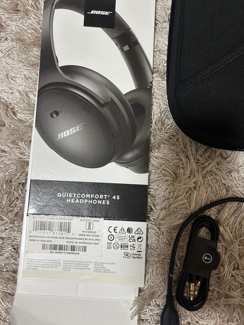 Bose Comfort 45 ワイヤレスヘッドセット　ヘッドホン