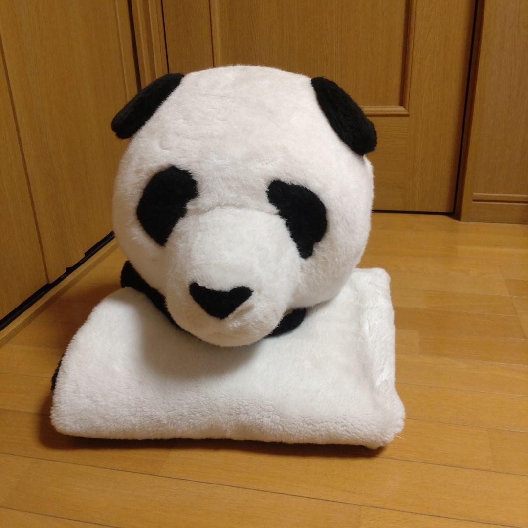 パンダぬいぐるみ　特大ラグ