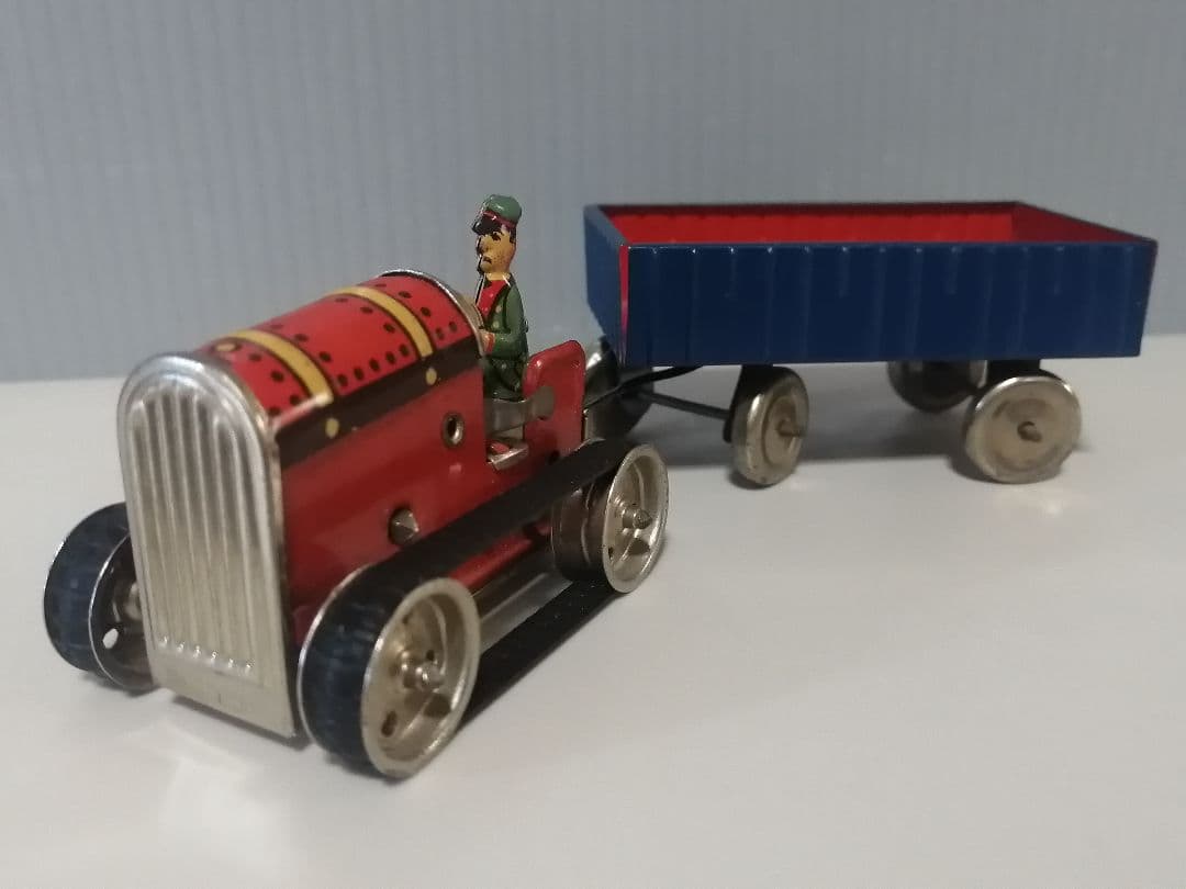 GAMA　ステーショントラクター　ゼンマイ　ブリキ製