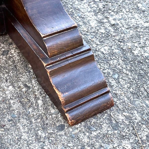 イギリスアンティーク　ドローリーフテーブル　ブルボーズレッグ　伸縮ダイニング