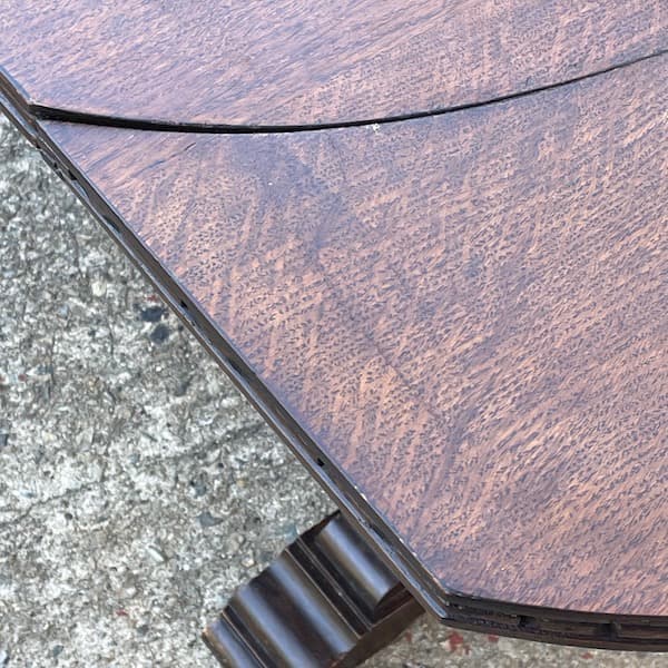 イギリスアンティーク　ドローリーフテーブル　ブルボーズレッグ　伸縮ダイニング