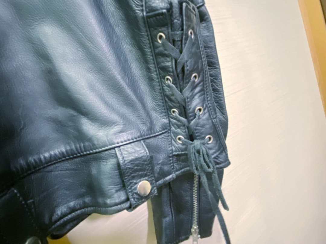 本革 genuine leather ライダースジャケット レザー 革ジャン