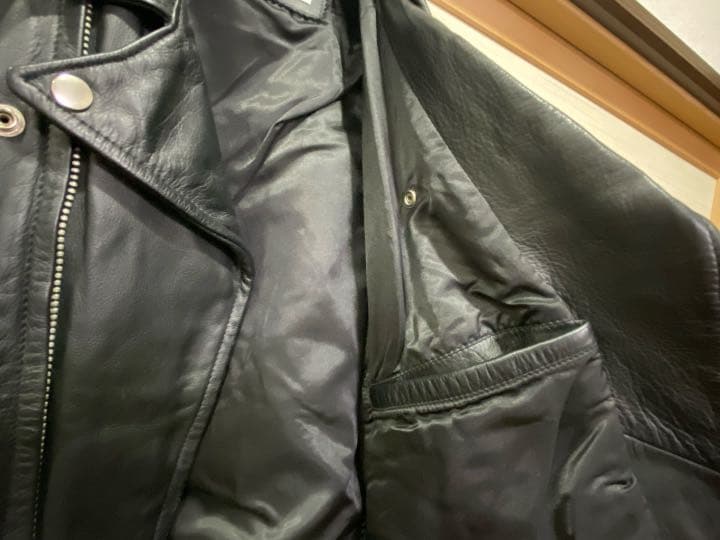 本革 genuine leather ライダースジャケット レザー 革ジャン