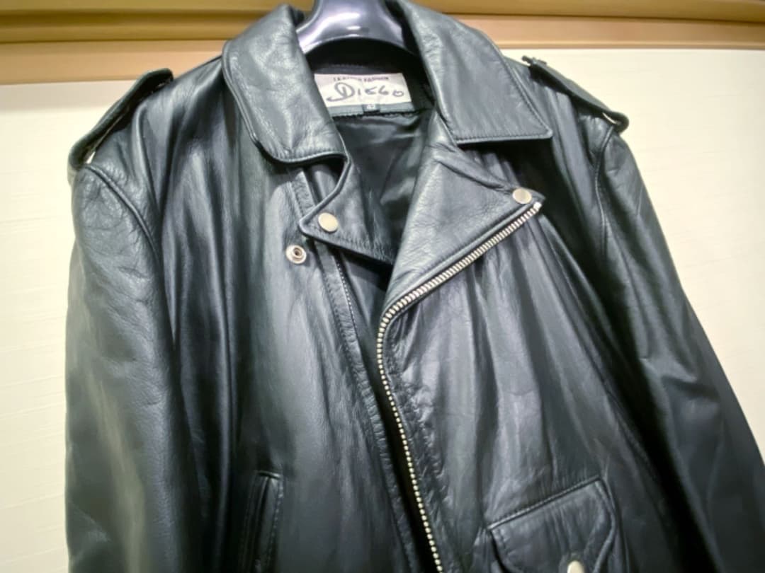 本革 genuine leather ライダースジャケット レザー 革ジャン