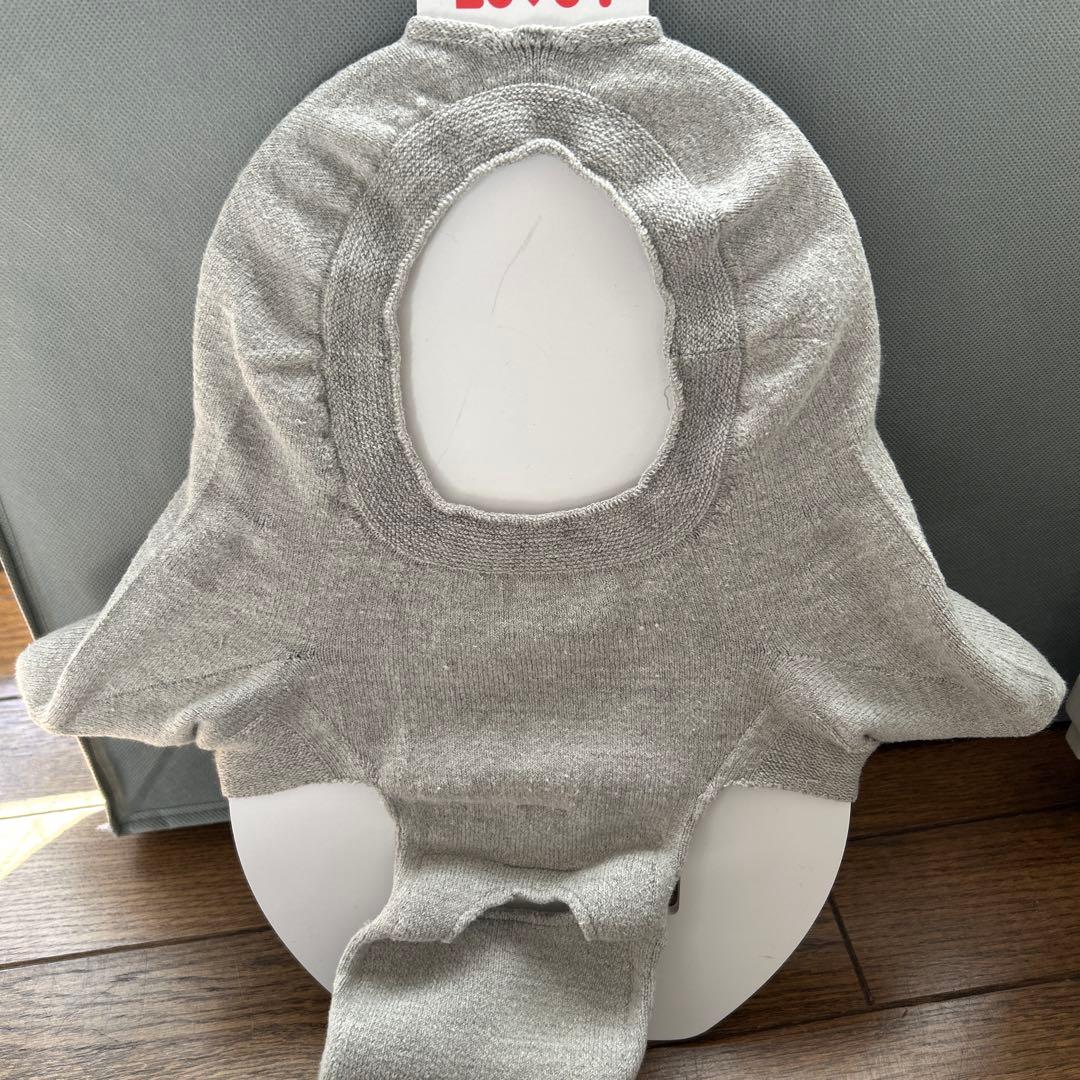 ラボット　オーガニックコットンニット　アースグレー　はに染め