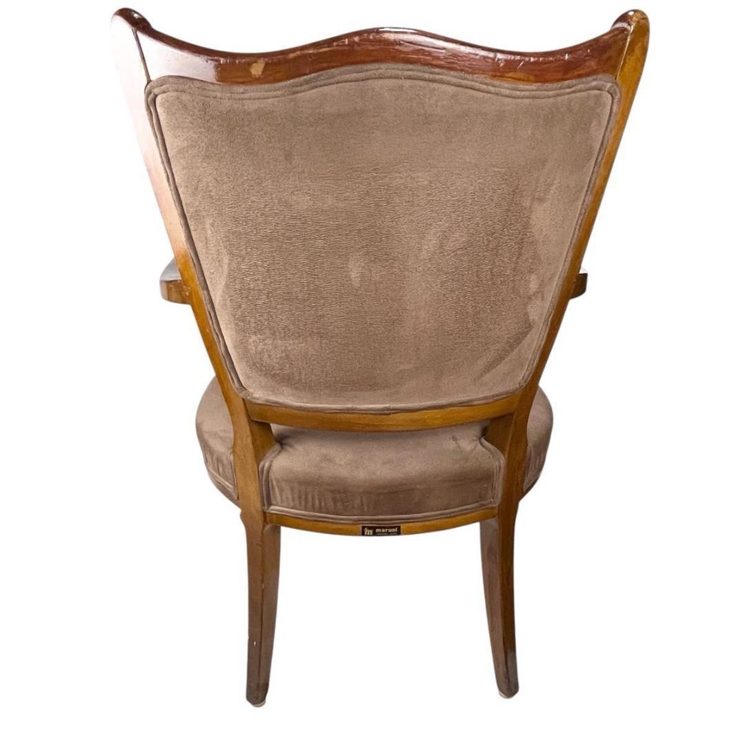 【maruni/マルニ】木製 アームチェア 猫脚 椅子 オールドマルニ 70's