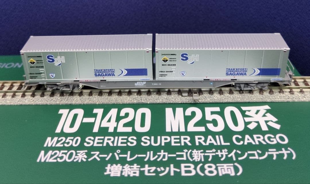 鉄道模型 M250系 新デザインコンテナ 増結セットB 8両