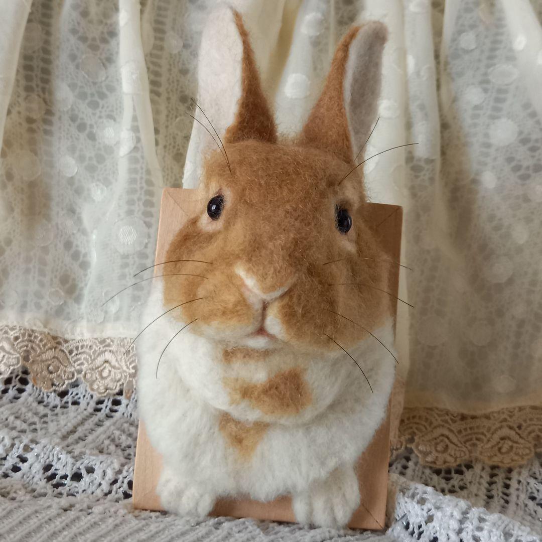 専用出品 うさぎフレーム うちのこ オーダーメイド 羊毛フェルト ハンドメイド