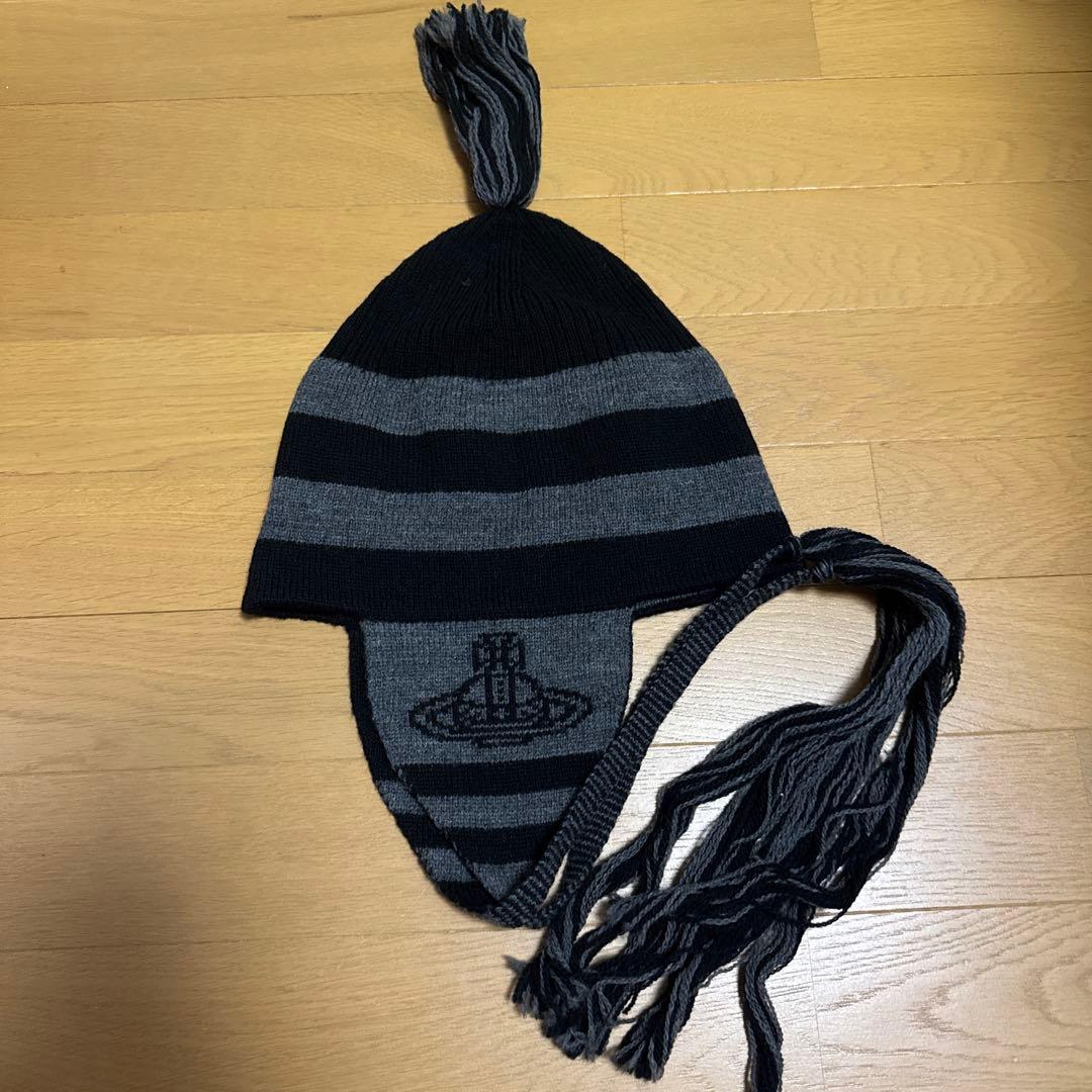 Vivienne Westwood ORB フラップ付ワッチ ニット帽 新品