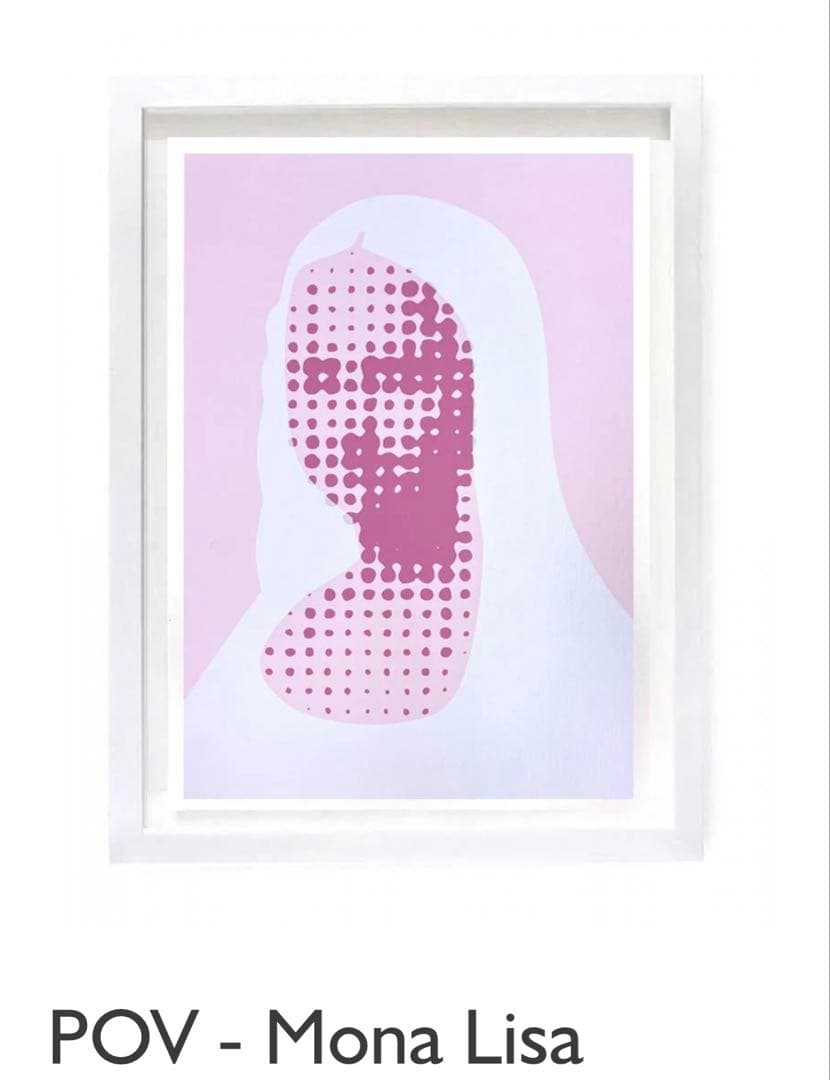 Heath Kane 真作「POV - Mona Lisa (Pink)」