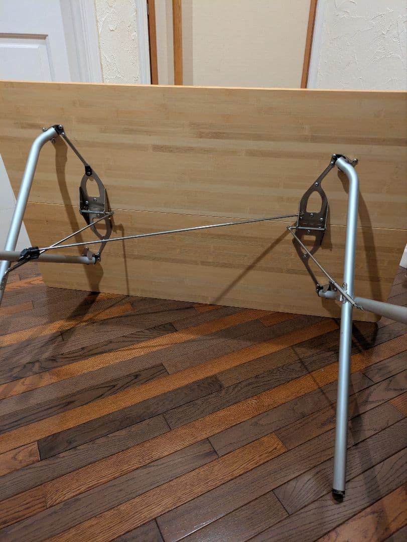  peak ワンアクションテーブルロング竹 収納ケース付き