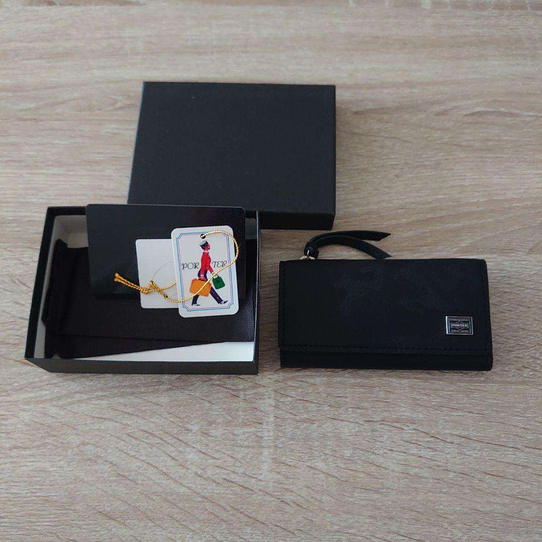 新品　PORTER キーケース　ケース　ワンダー　迷彩　ブラック
