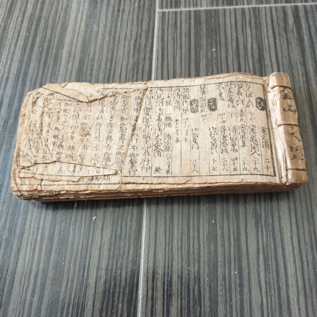 金山大盛　文化文政　古書　諸国御役人　江戸時代