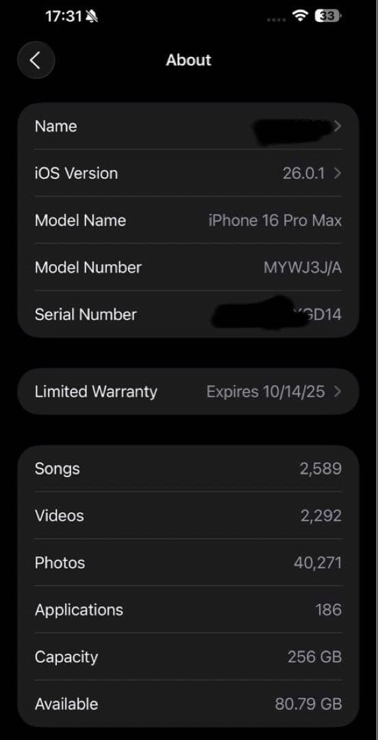 iPhone 16 Pro Max 256GB デザートチタニウム